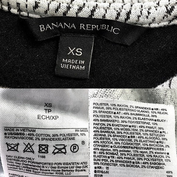 Banana Republic Color Block Jacquard Sweatshirt Long Sleeve Crew Neck Size XS - Picture 15 of 16